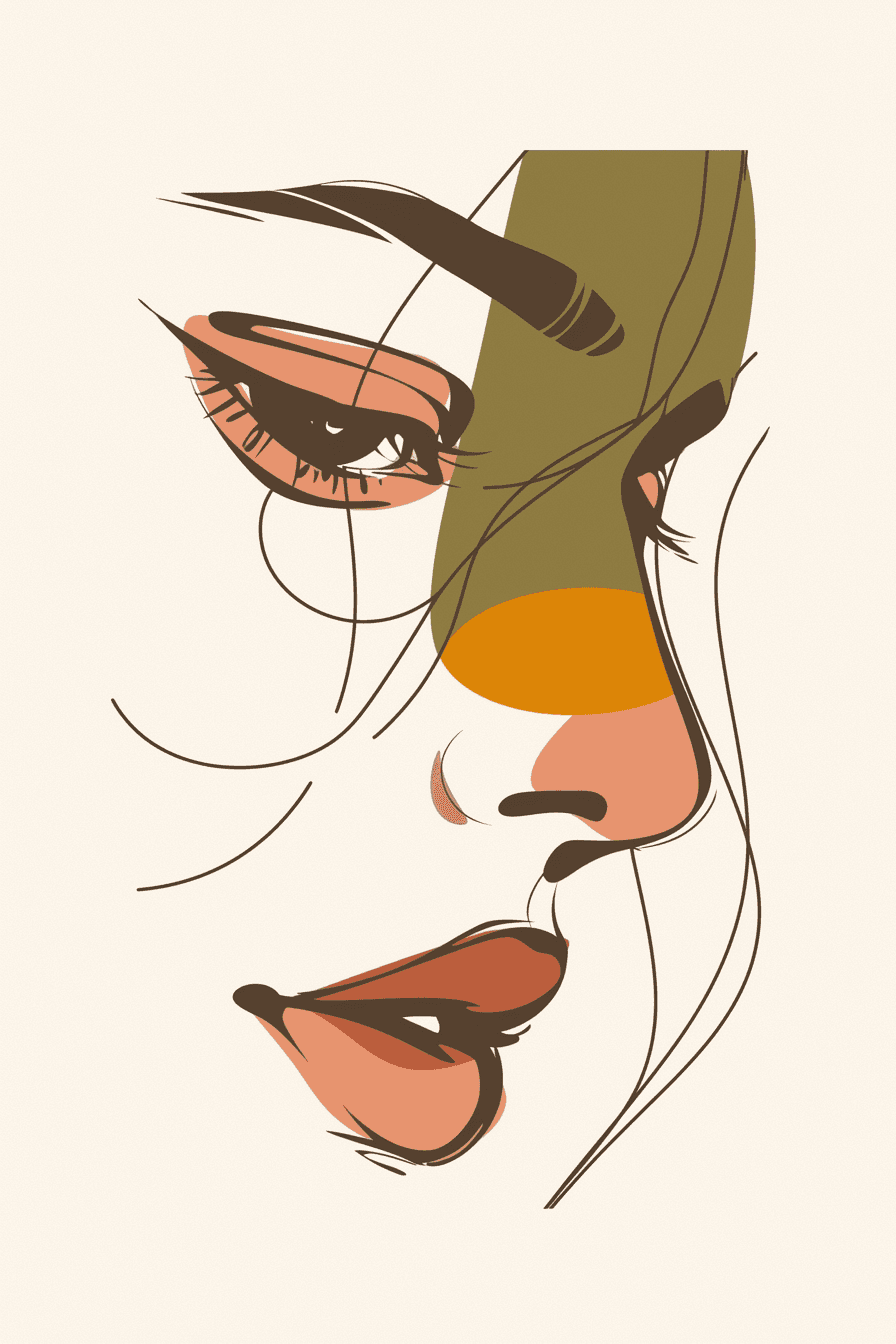 Abstract Figure Route original repeating artwork