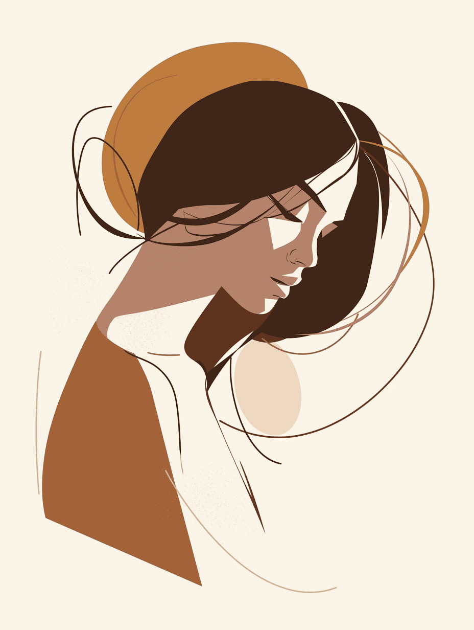 Abstract Figure Sunlit original repeating artwork
