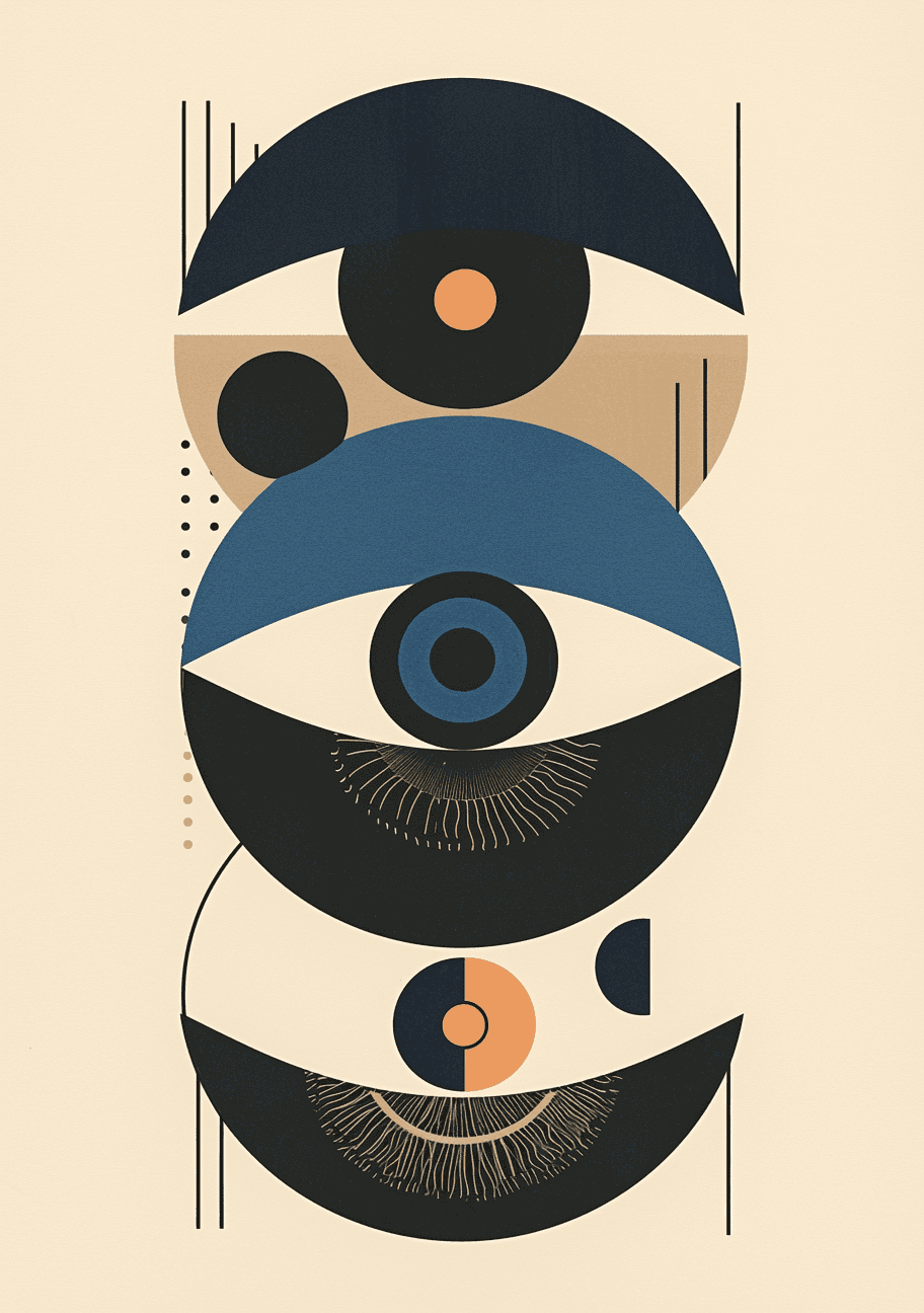 Abstract Figure Path original repeating artwork