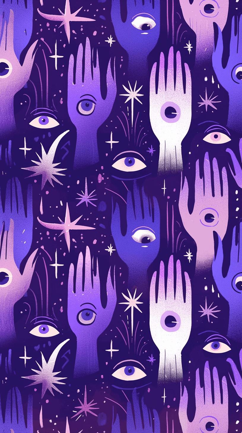 Abstract Eye Corner original repeating artwork