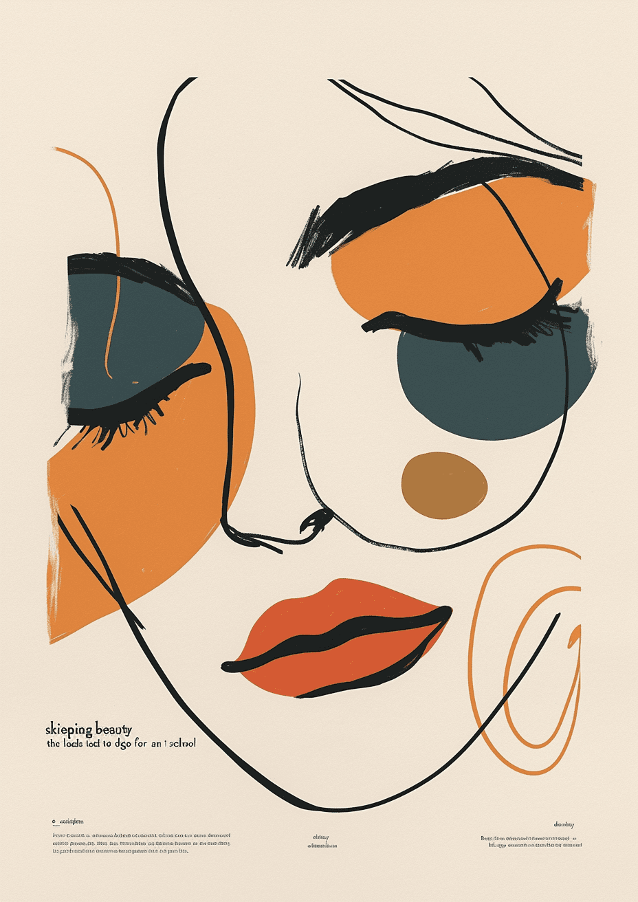 Abstract Figure 053 original repeating artwork