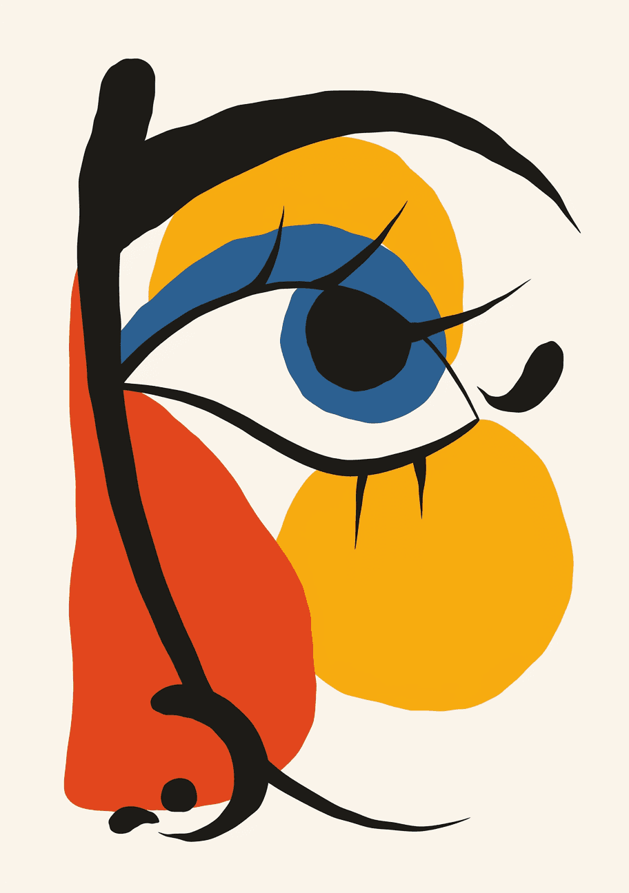 Abstract Figure 086 original repeating artwork