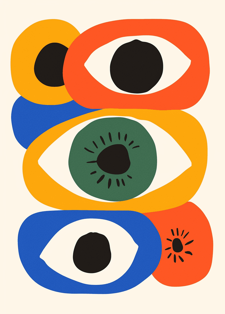 Abstract Eye Drift original repeating artwork
