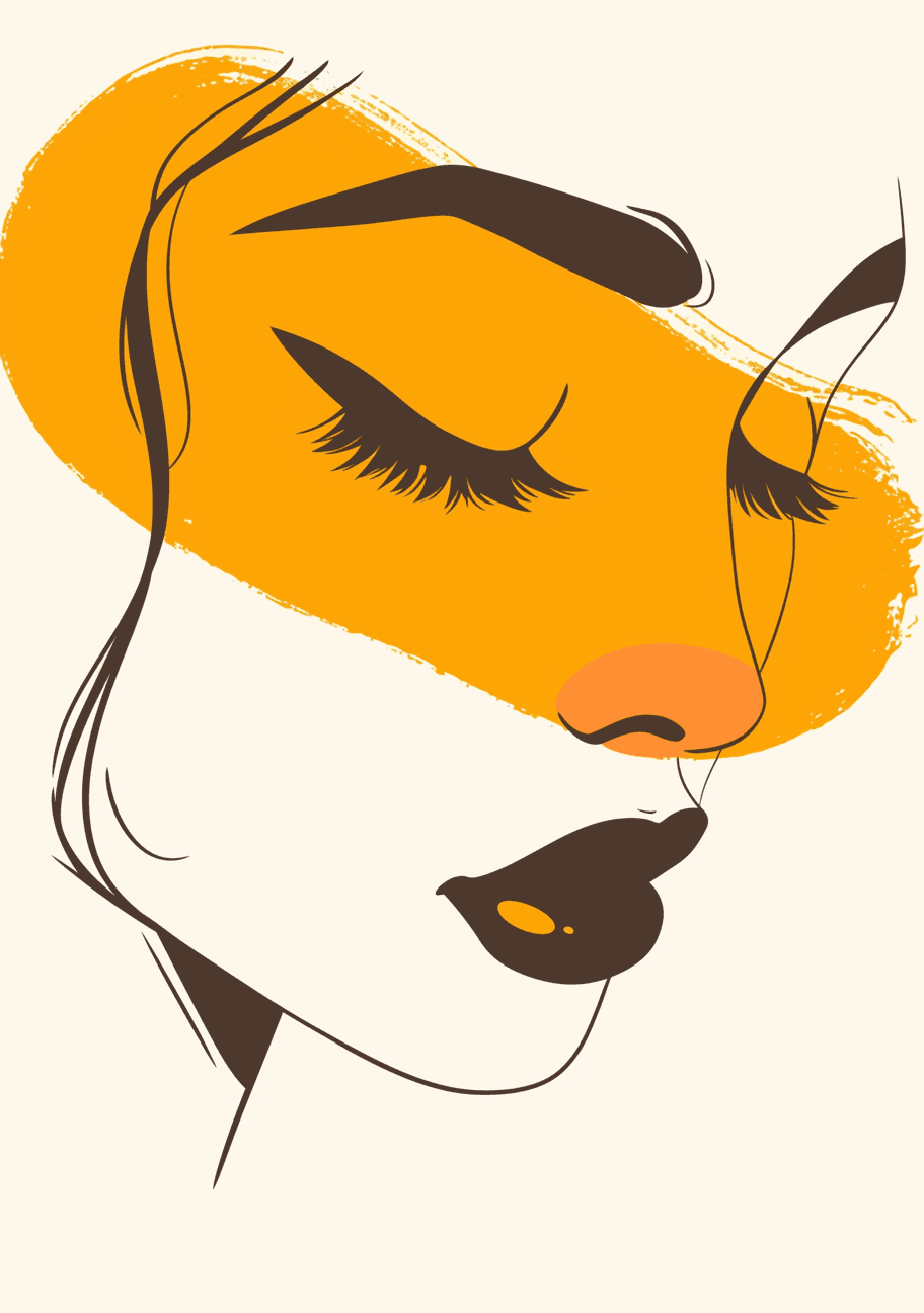 Abstract Face Tone original repeating artwork