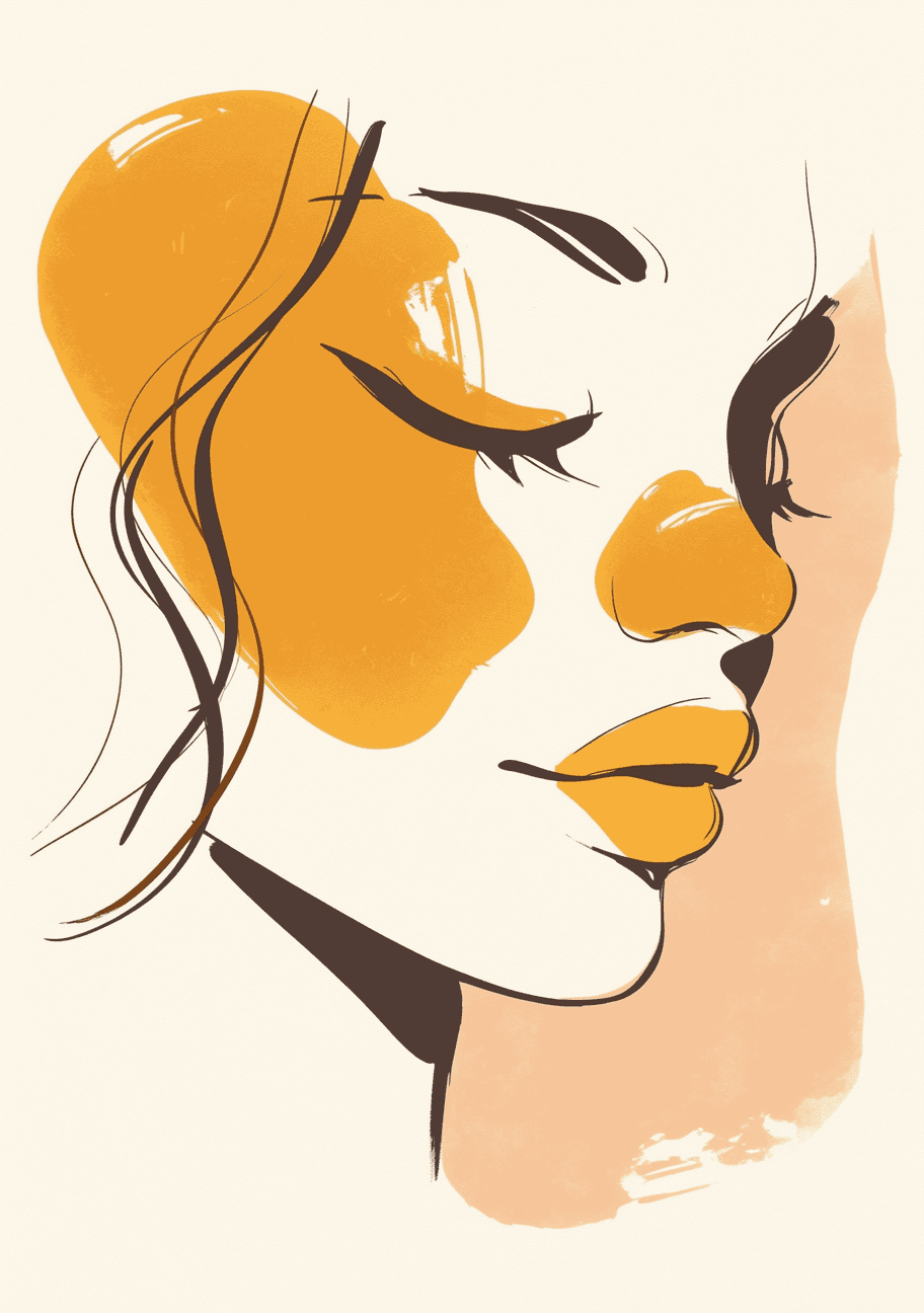 Abstract Face 664 original repeating artwork