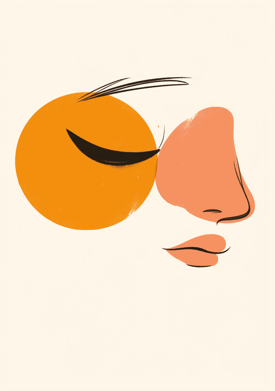 Abstract Face 658 original repeating artwork