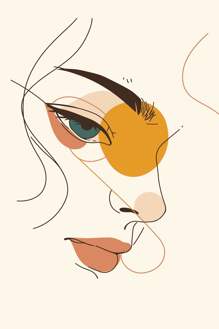 Abstract Face 063 original repeating artwork