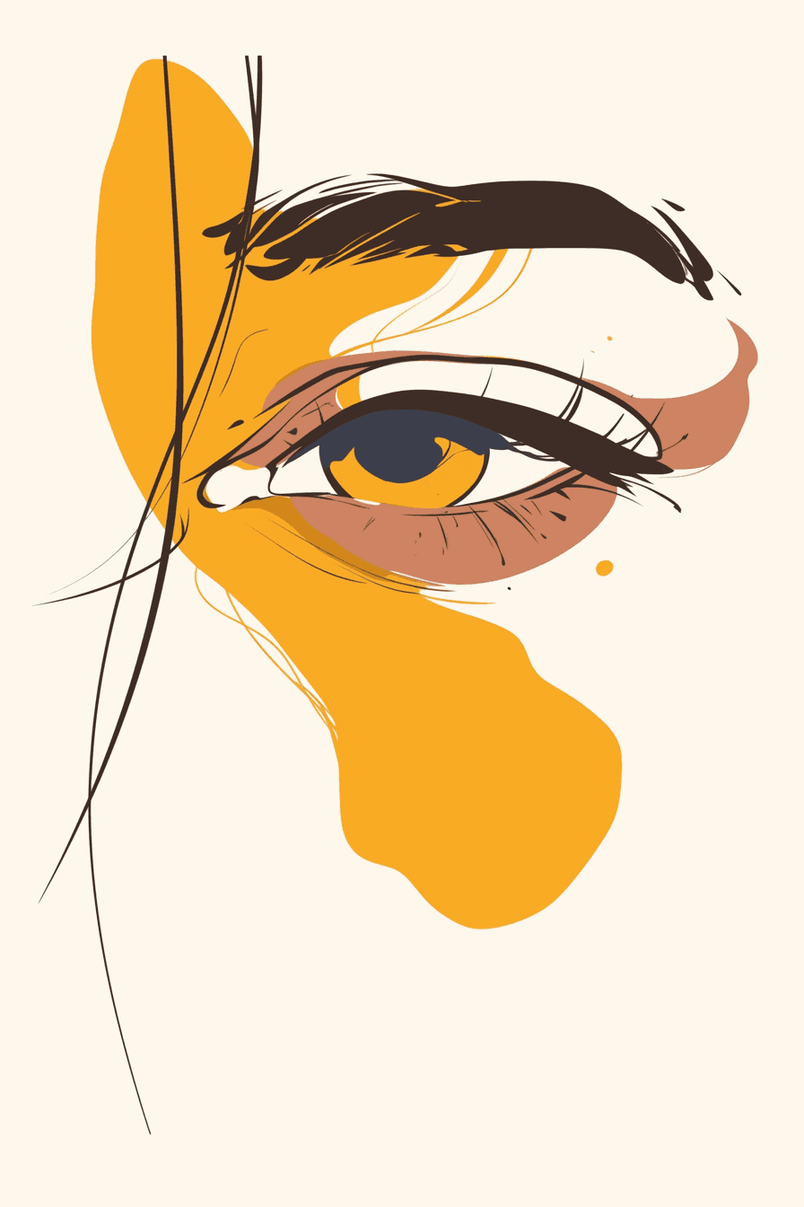 Abstract Face 483 original repeating artwork