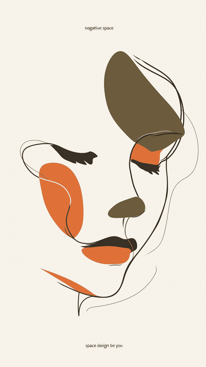 Abstract Face 532 original repeating artwork