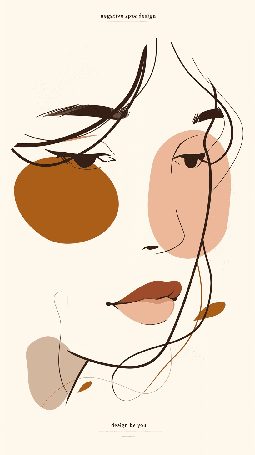 Abstract Face 494 original repeating artwork