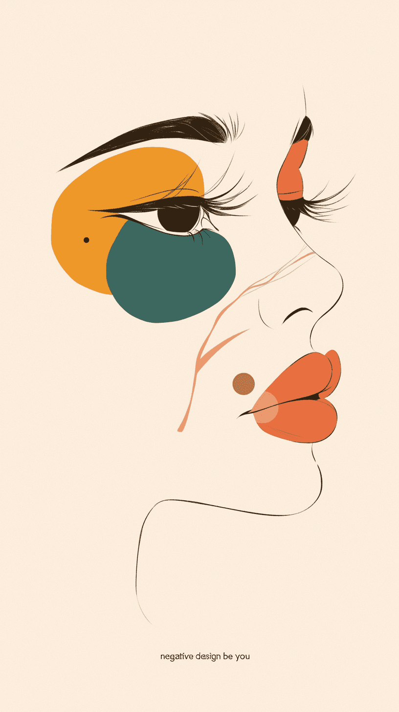Abstract Face 258 original repeating artwork