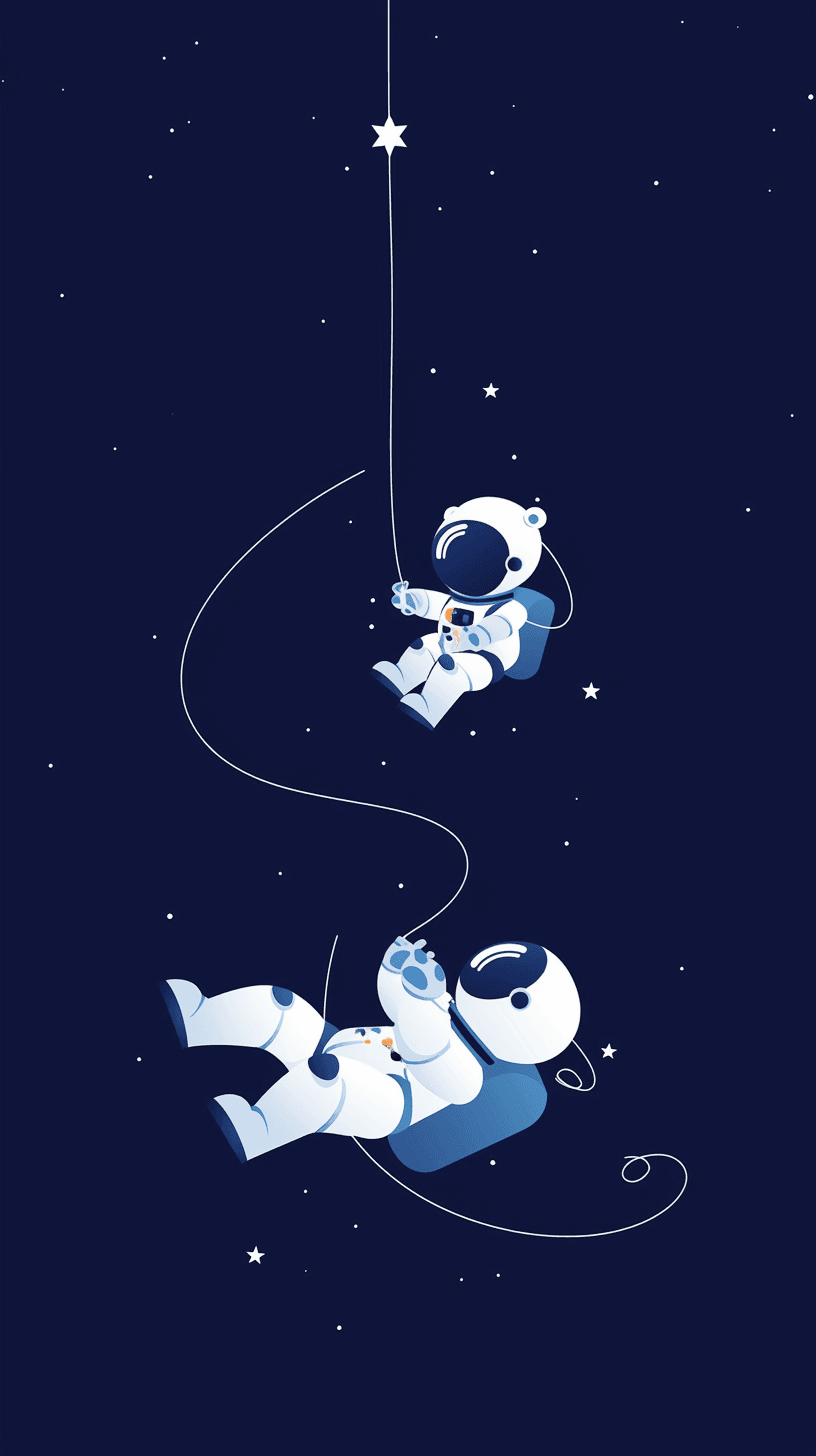 Astronaut 010 original repeating artwork