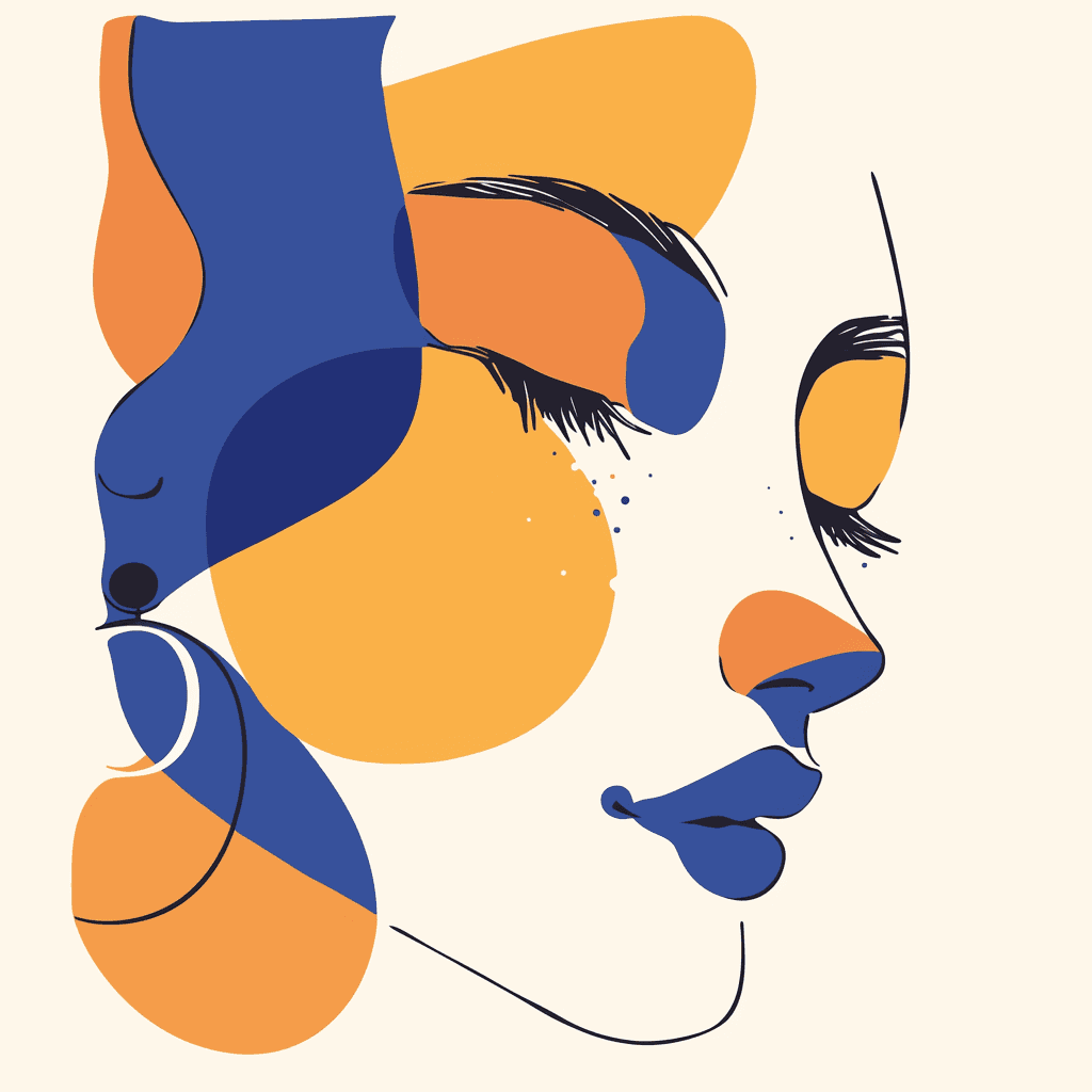 Abstract Figure 034 original repeating artwork