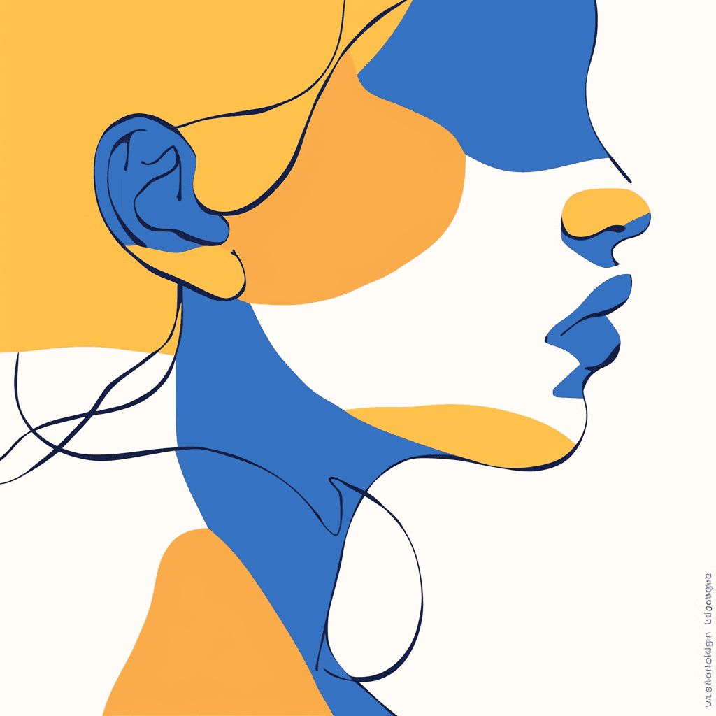 Abstract Figure 052 original repeating artwork