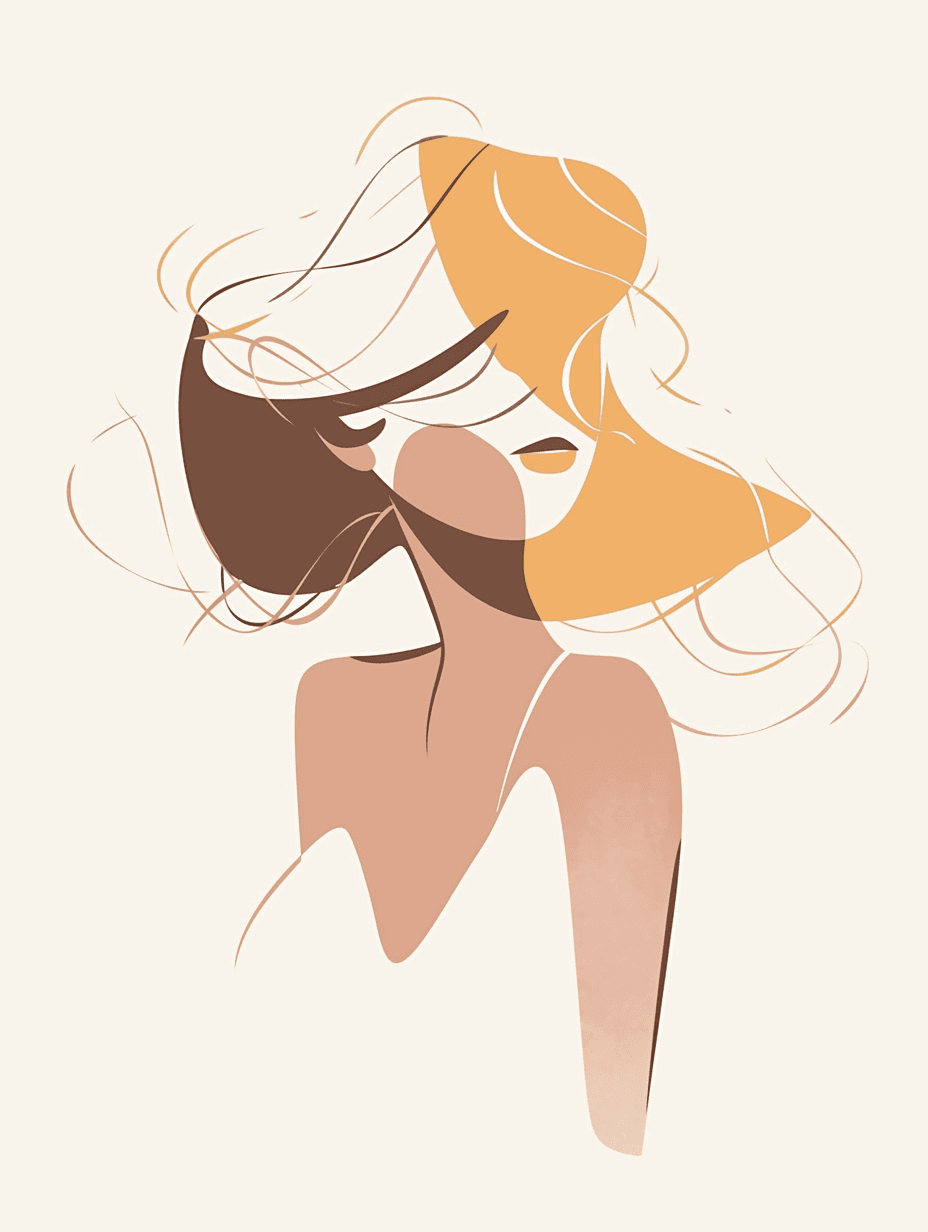 Abstract Figure 084 original repeating artwork