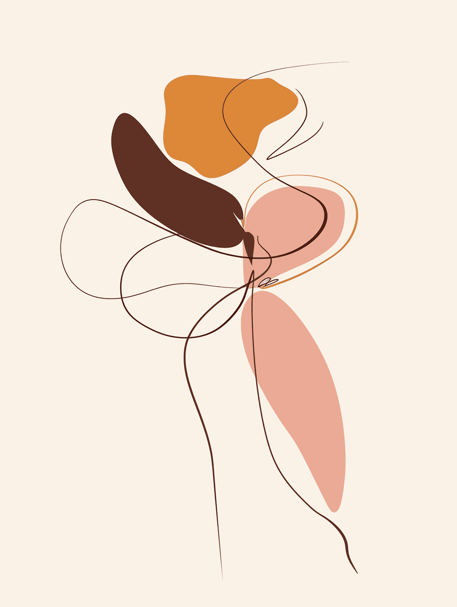 Abstract Figure Grow original repeating artwork