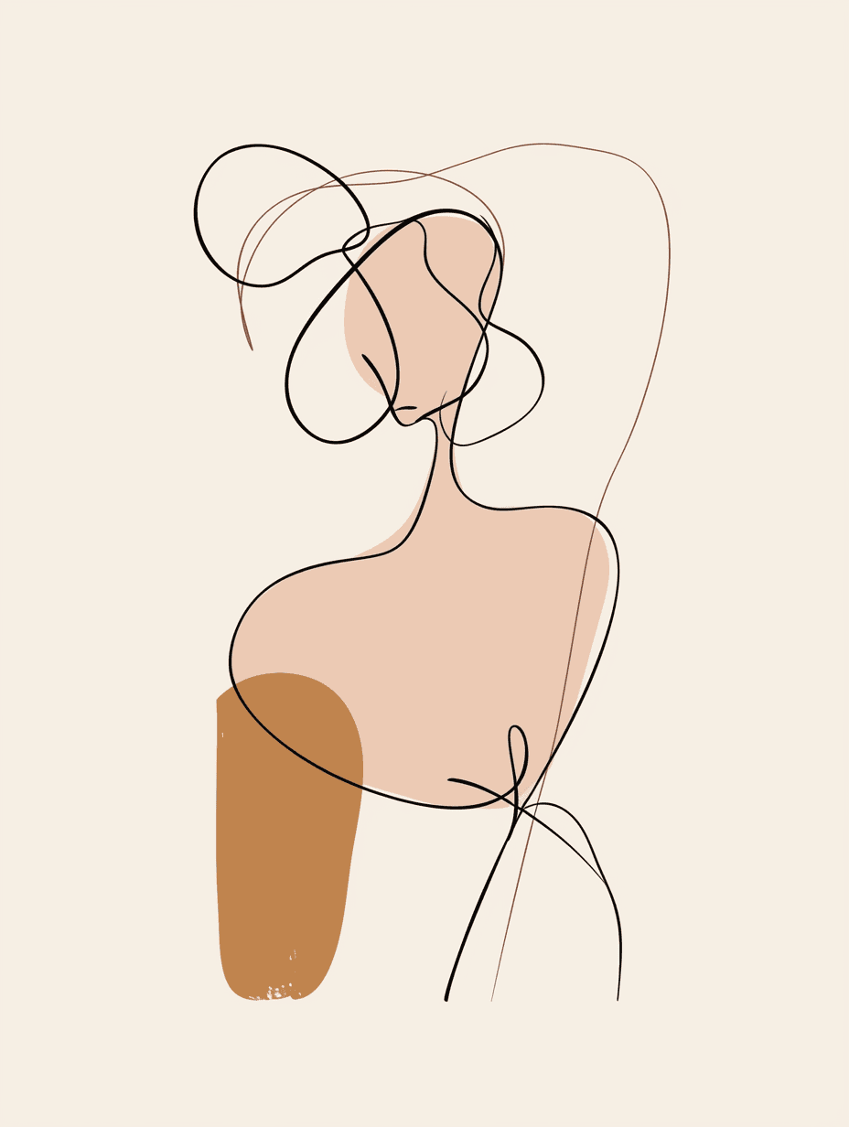 Abstract Figure Night original repeating artwork