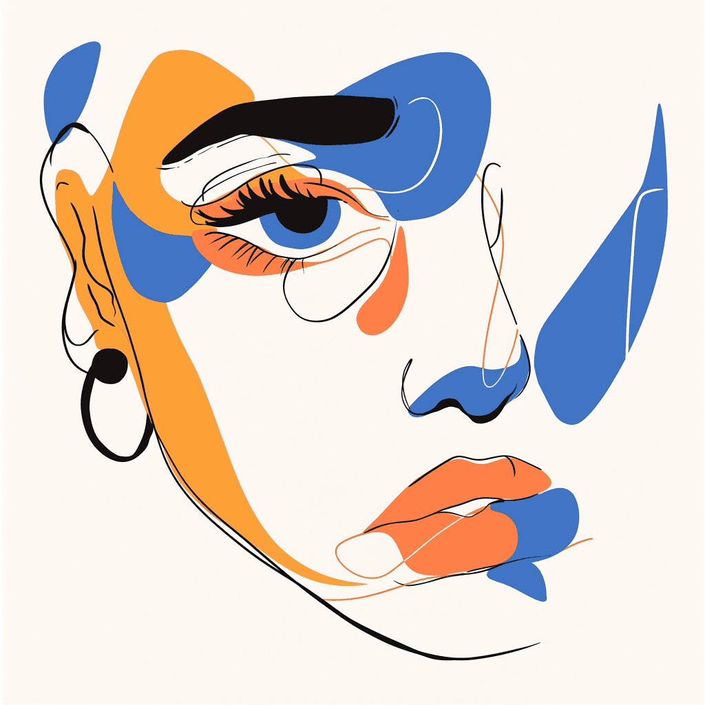 Abstract Figure 032 original repeating artwork