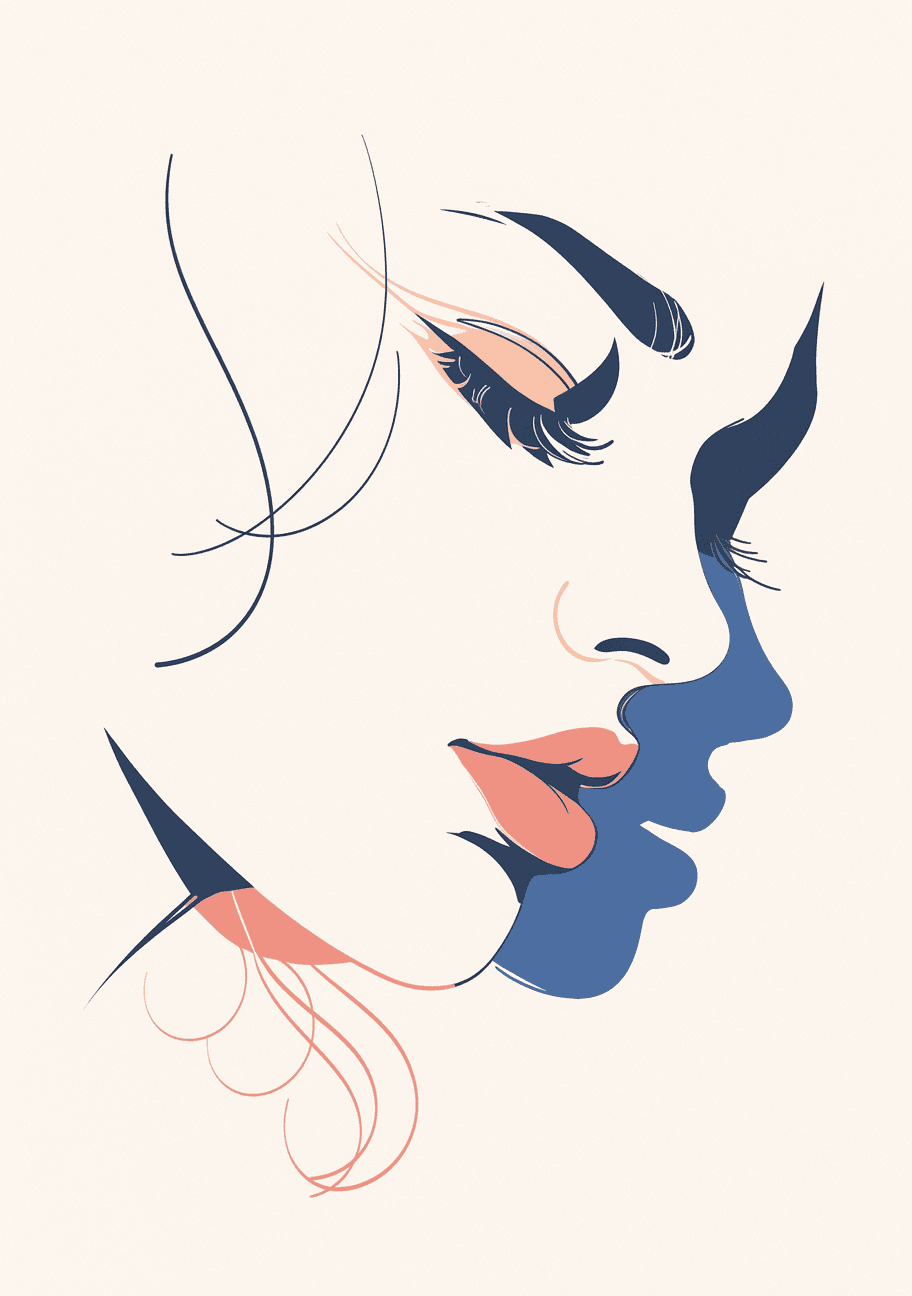 Abstract Figure Label original repeating artwork