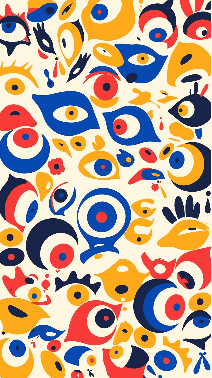 Abstract Blossom Gang original repeating artwork