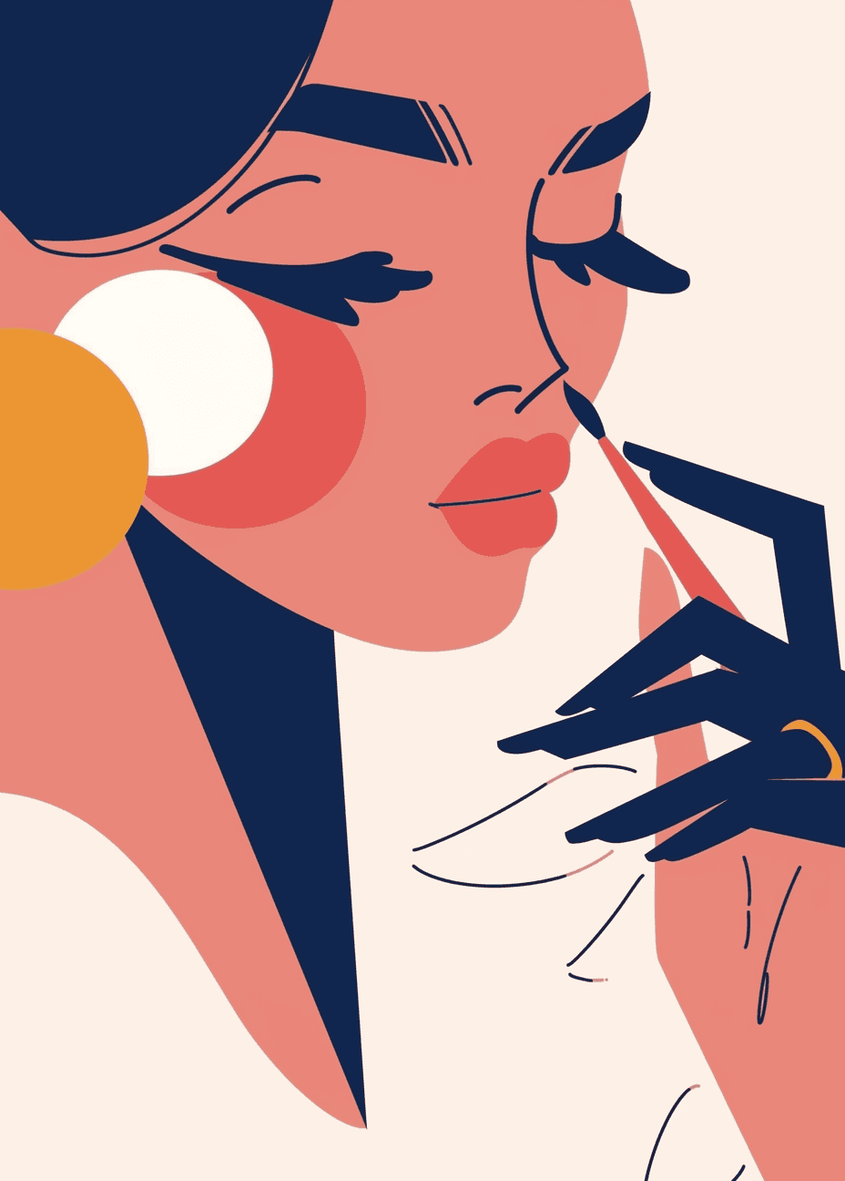 Abstract Figure 101 original repeating artwork