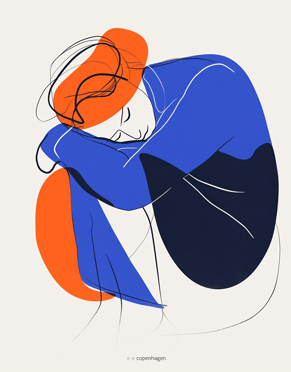 Abstract Figure 079 original repeating artwork