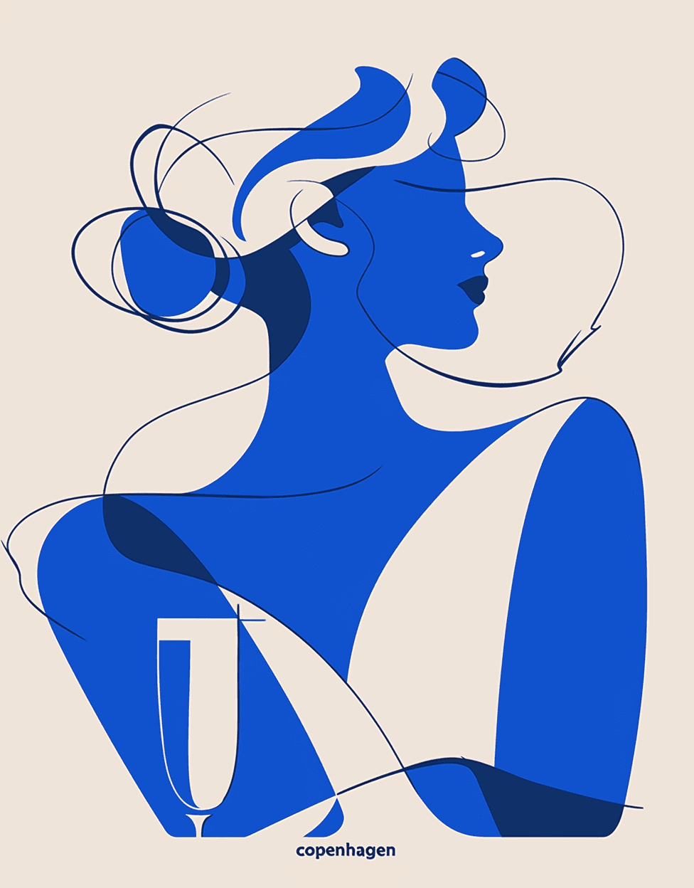 Abstract Figure 077 original repeating artwork