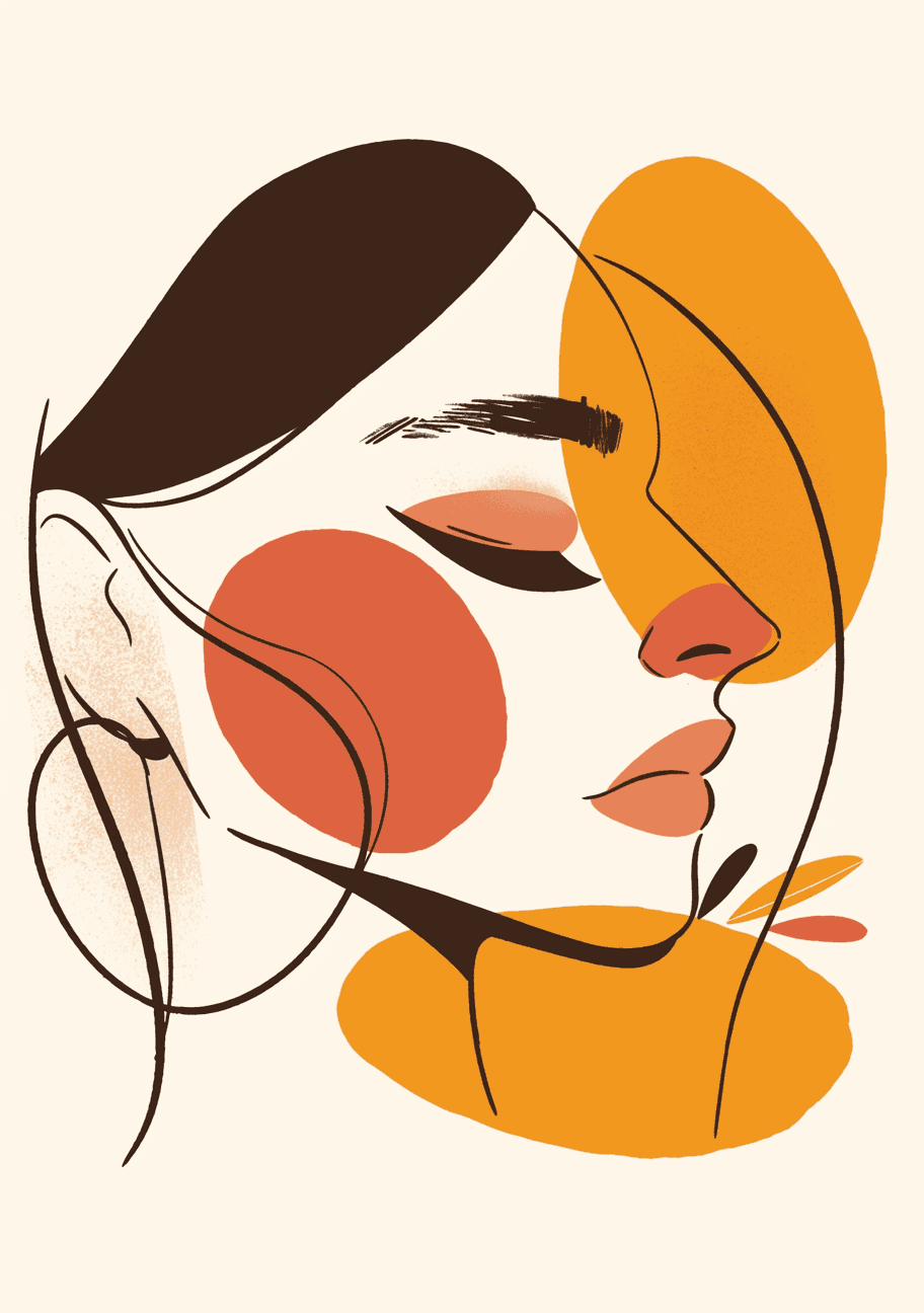 Abstract Figure 076 original repeating artwork