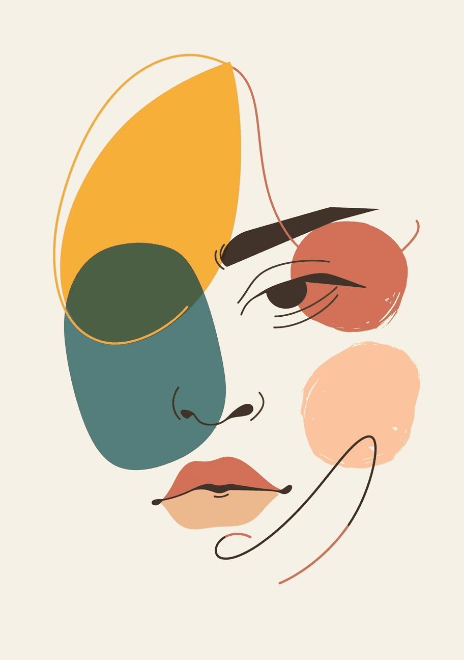 Abstract Figure 050 original repeating artwork