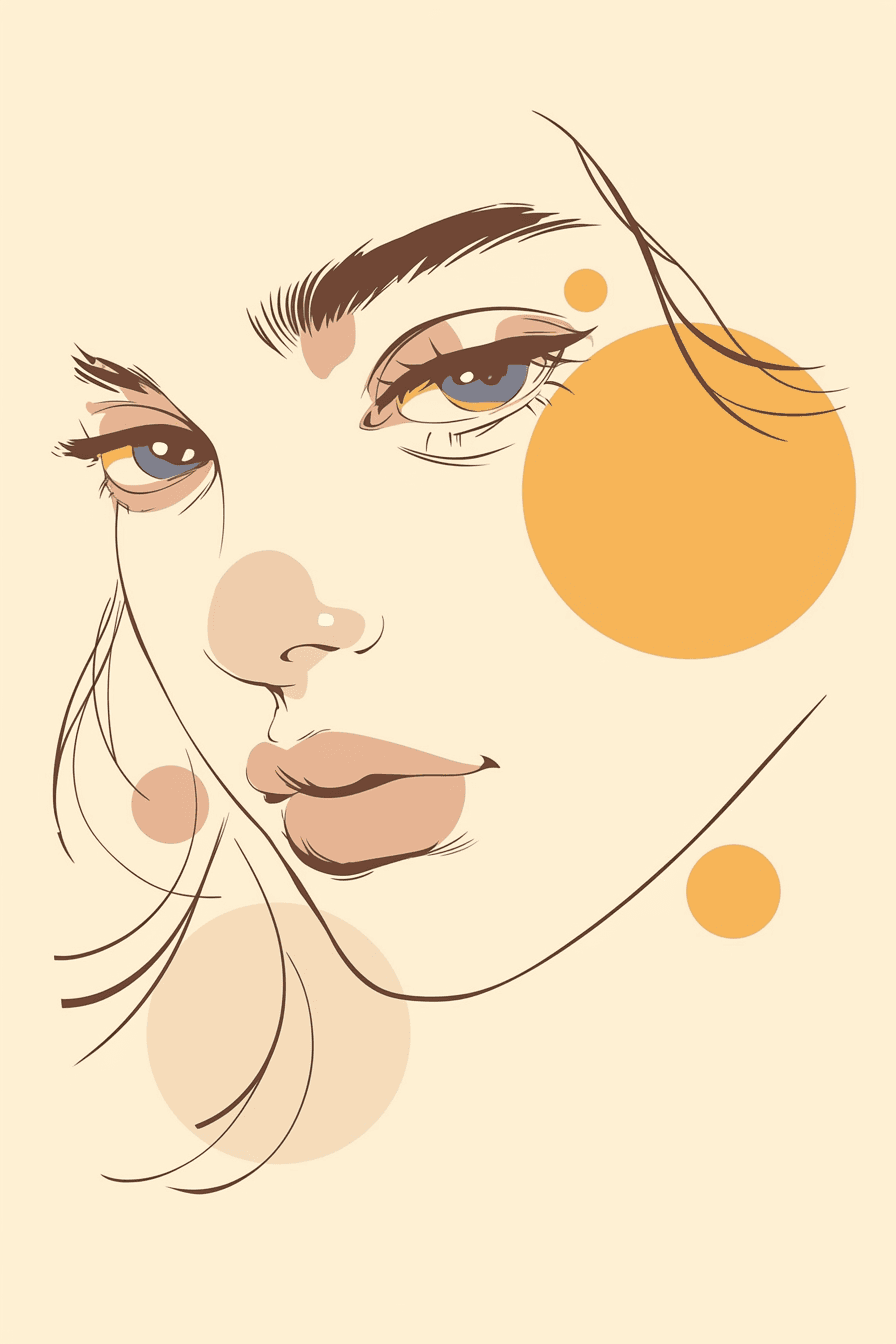 Abstract Face 650 original repeating artwork
