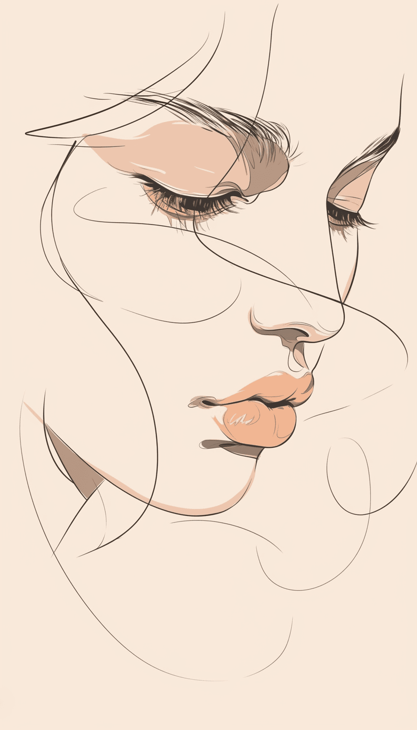 Abstract Face 368 original repeating artwork
