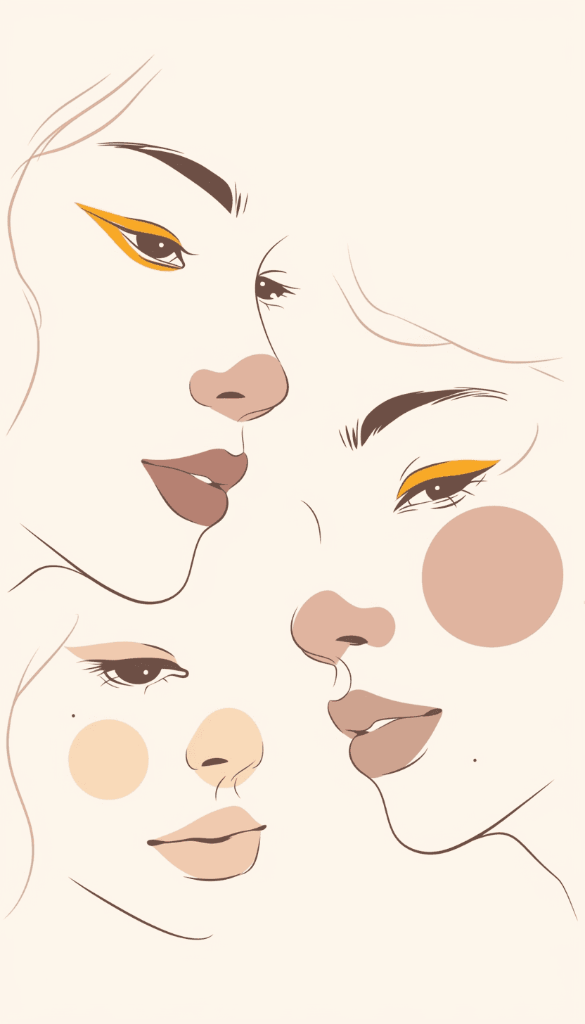 Abstract Face 070 original repeating artwork