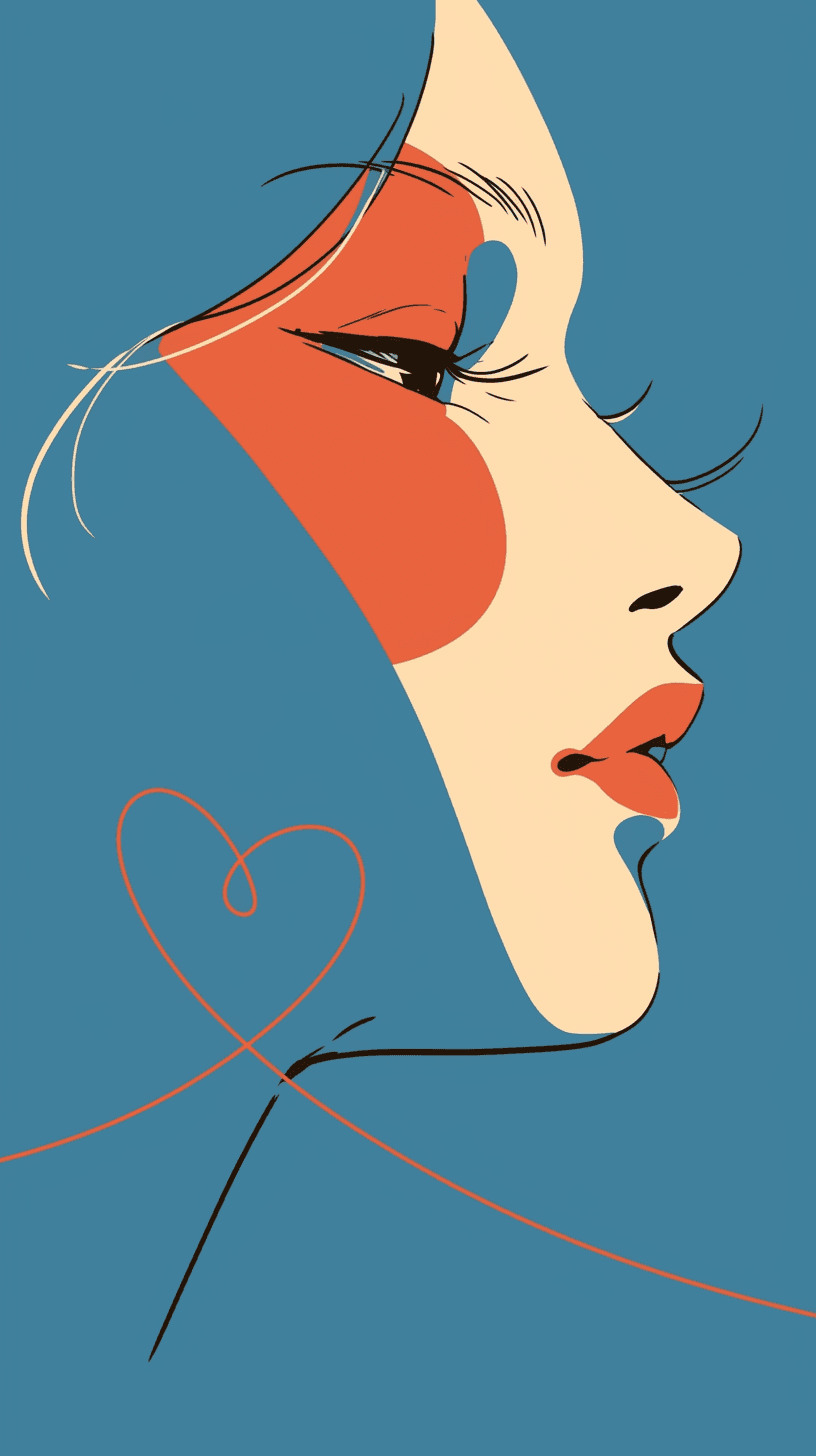 Abstract Face 374 original repeating artwork