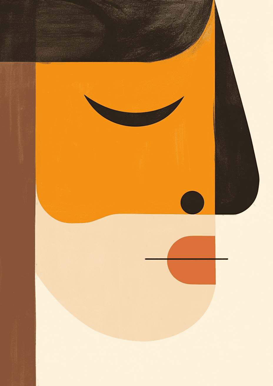 Abstract Face 422 original repeating artwork
