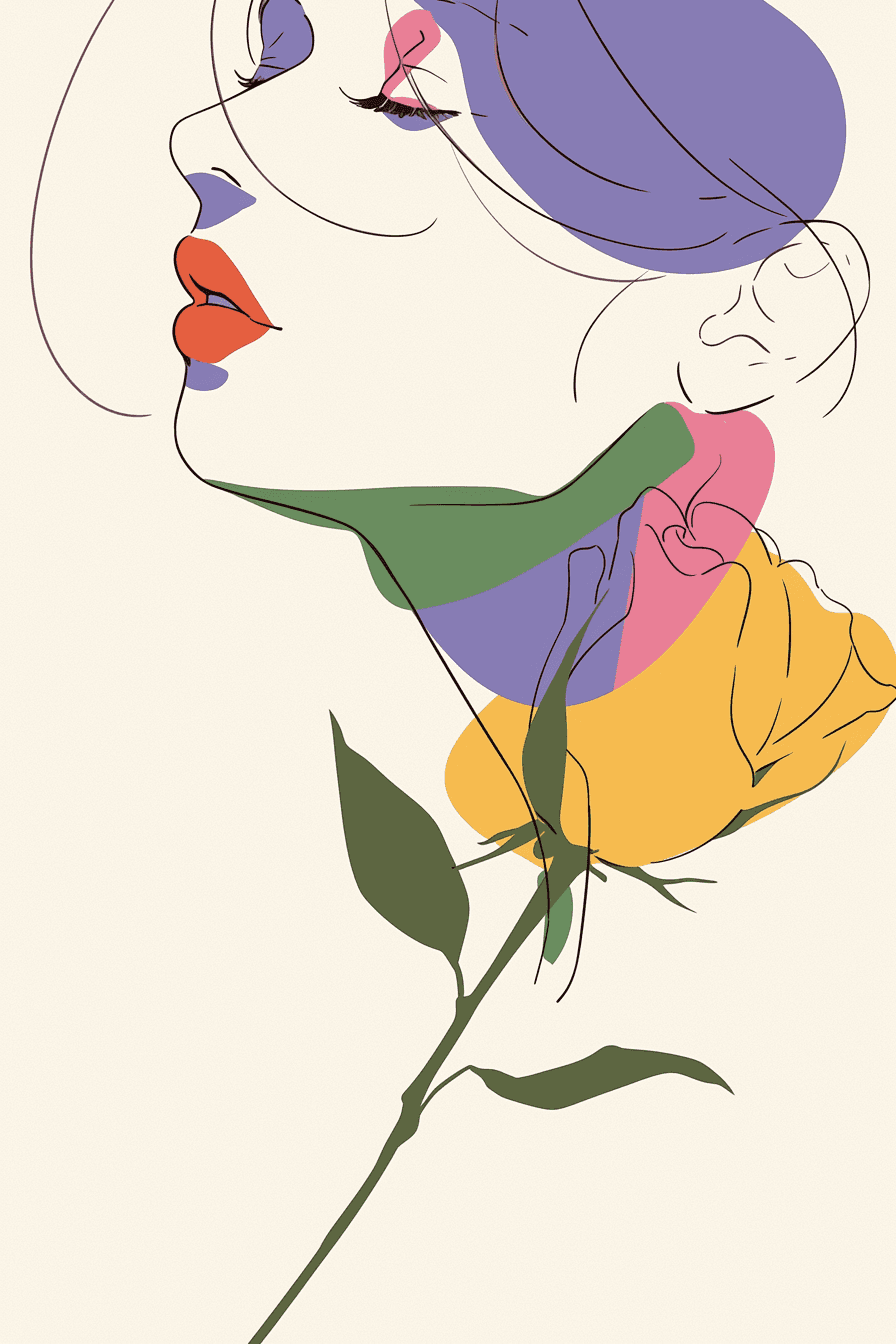 Abstract Face 381 original repeating artwork