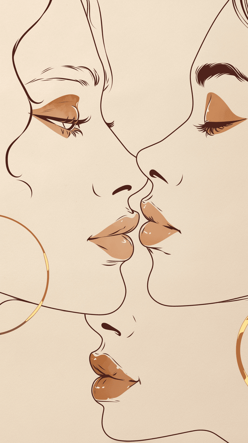 Abstract Face 255 original repeating artwork