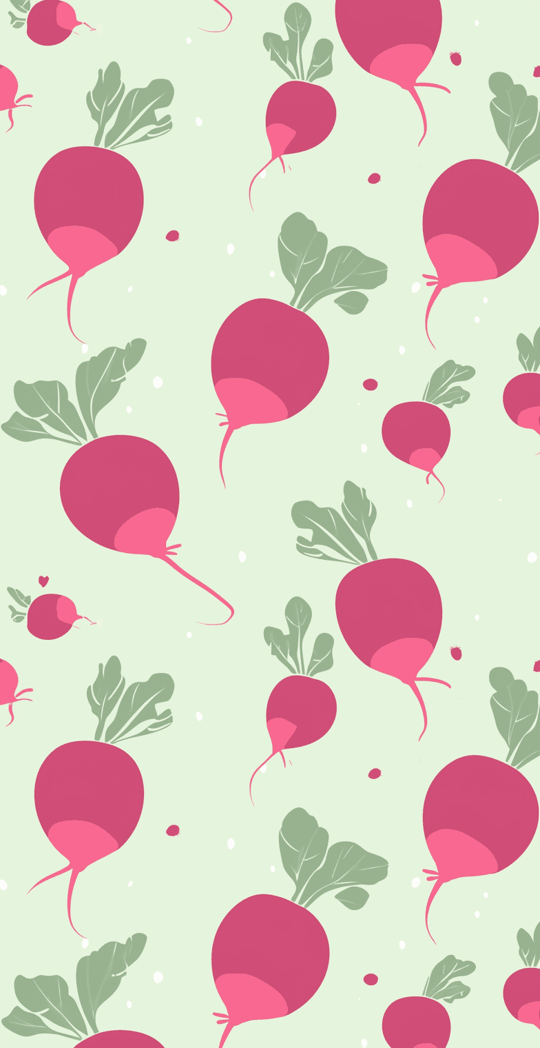 Veggies Sunrise original repeating artwork