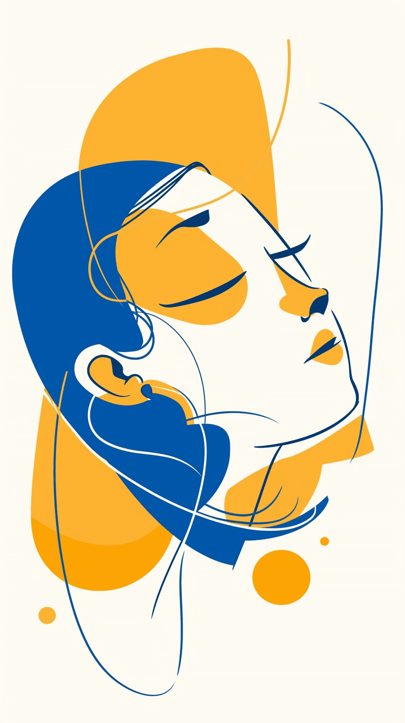 Abstract Face 430 original repeating artwork