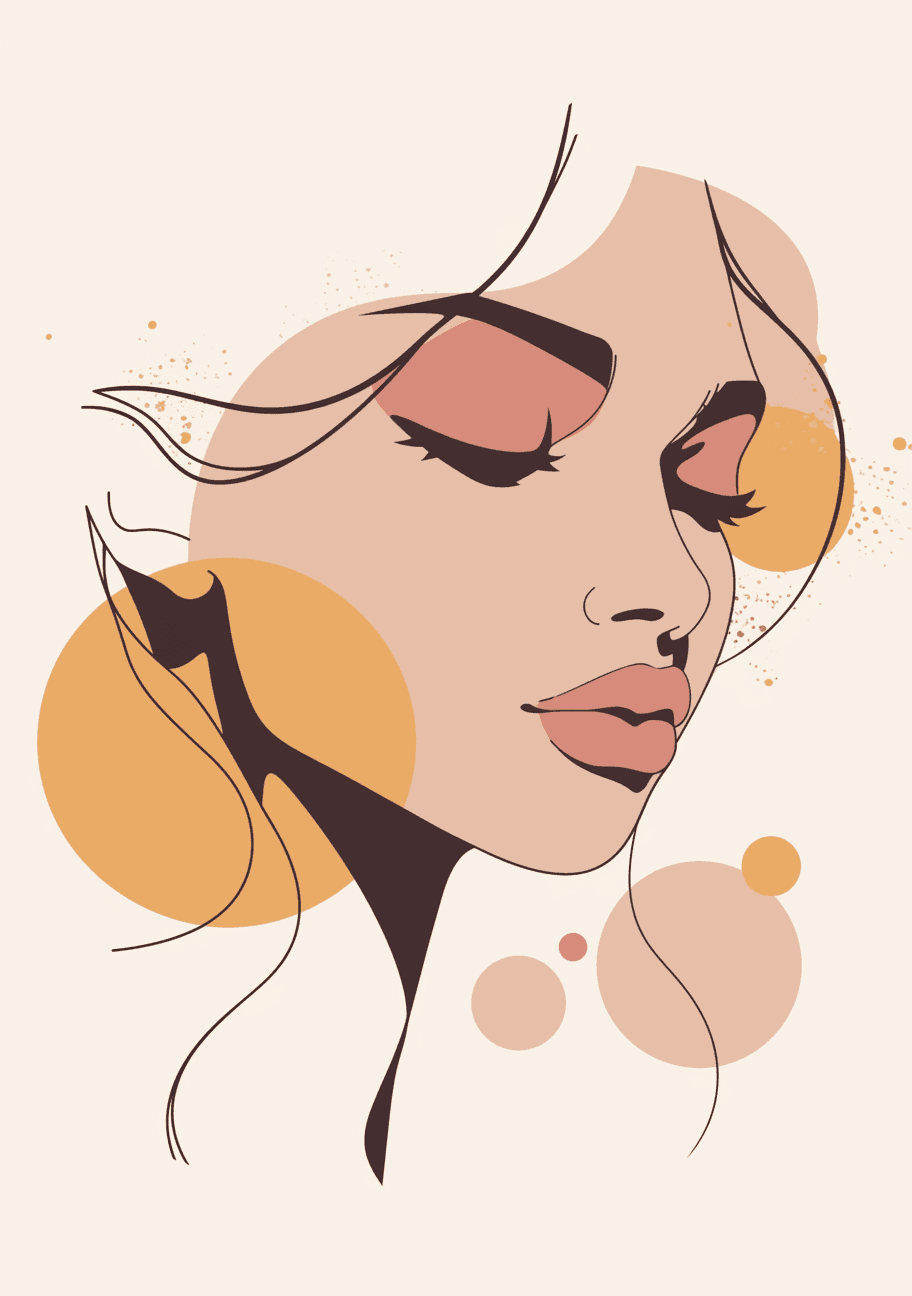 Abstract Face 252 original repeating artwork