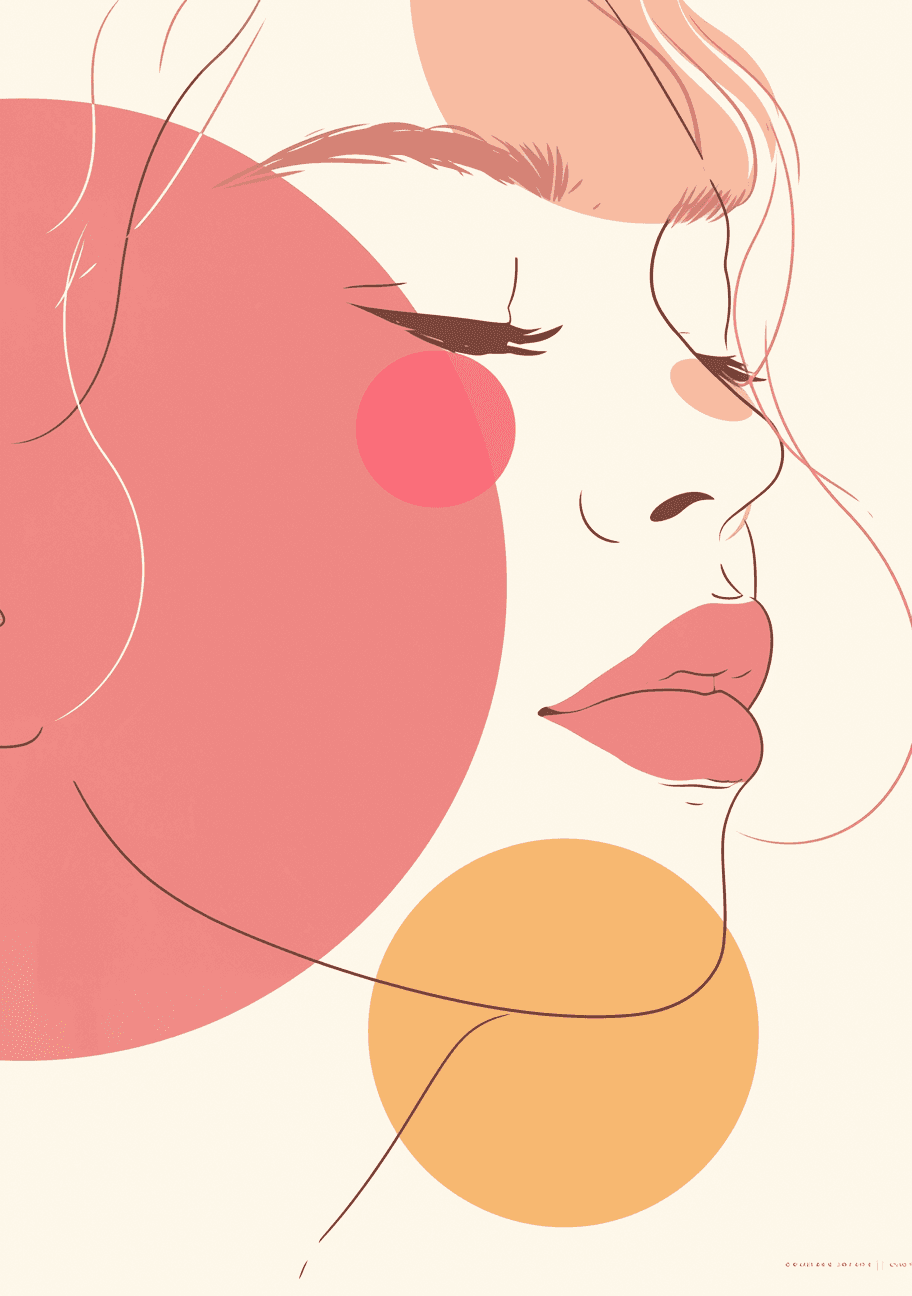 Abstract Face 120 original repeating artwork