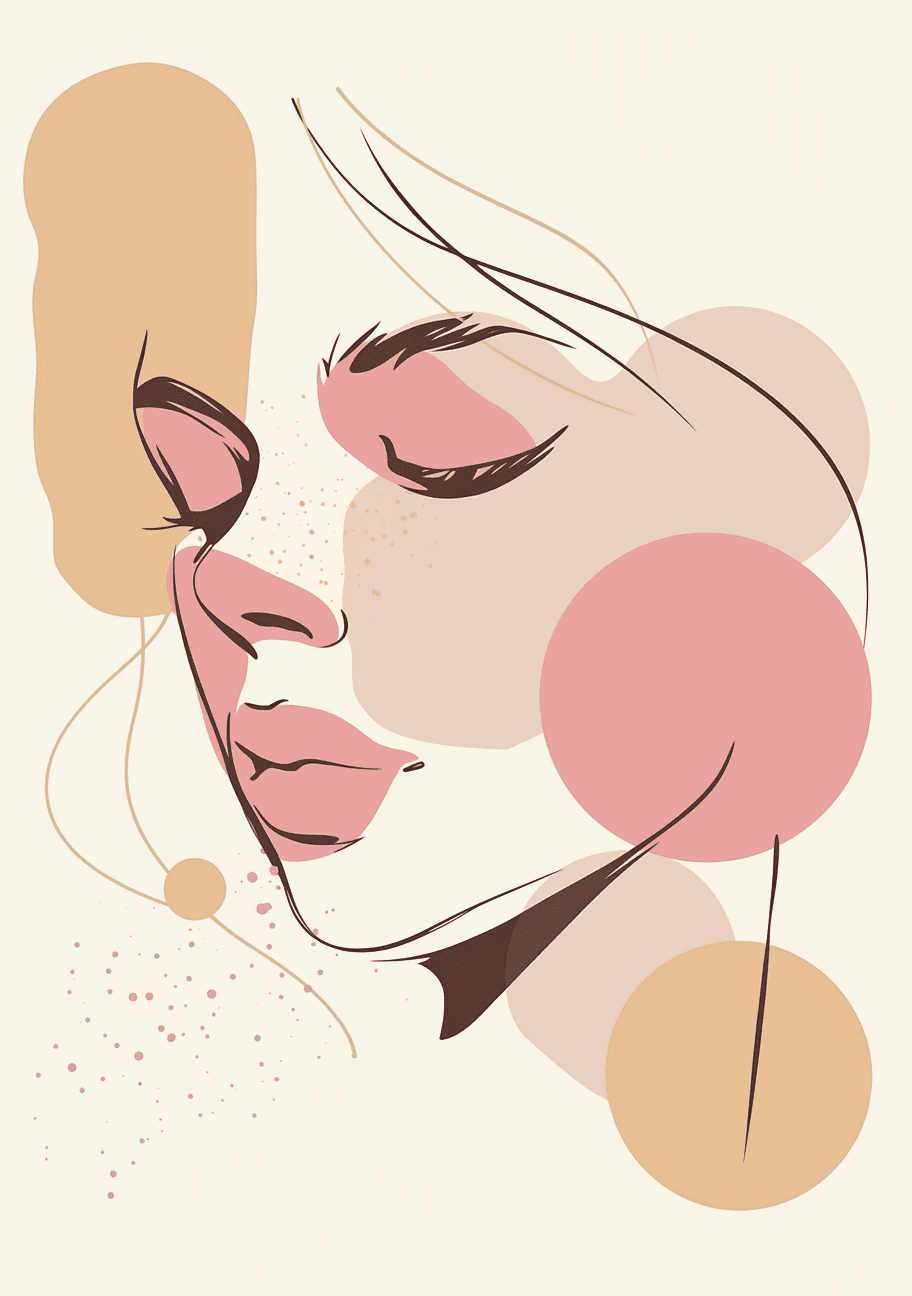 Abstract Face 429 original repeating artwork