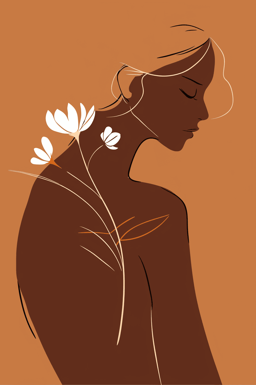 Woman Wander original repeating artwork