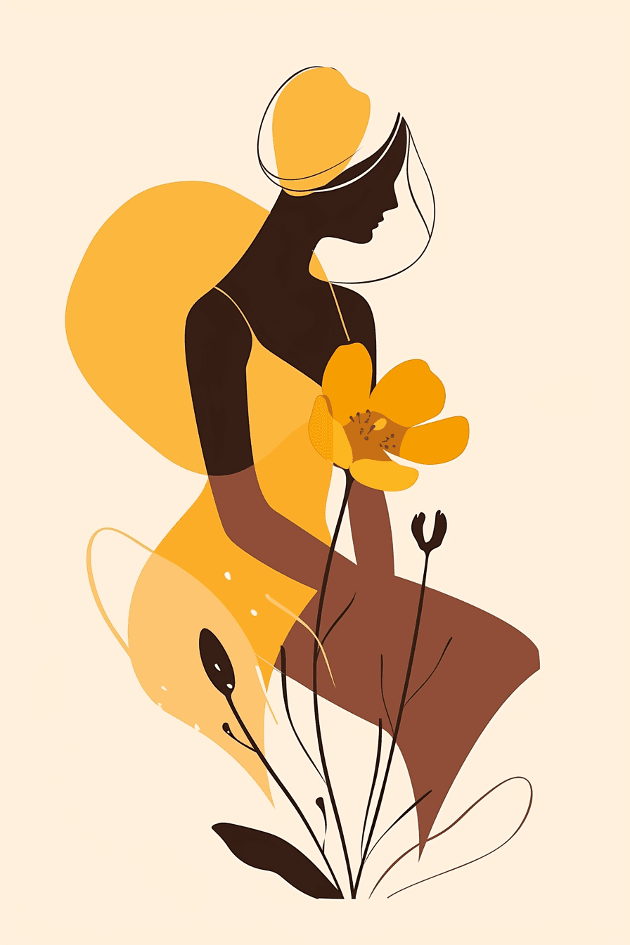 Woman Shine On original repeating artwork