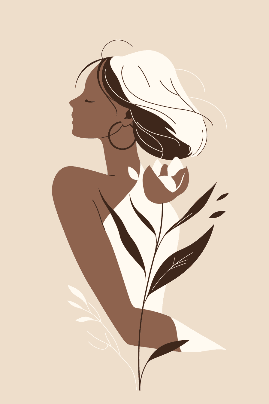 Woman Summer original repeating artwork