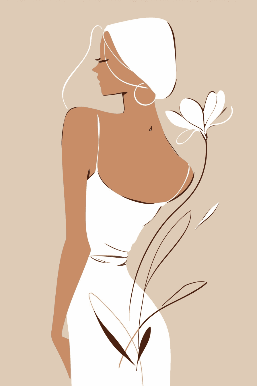 Woman Tint original repeating artwork