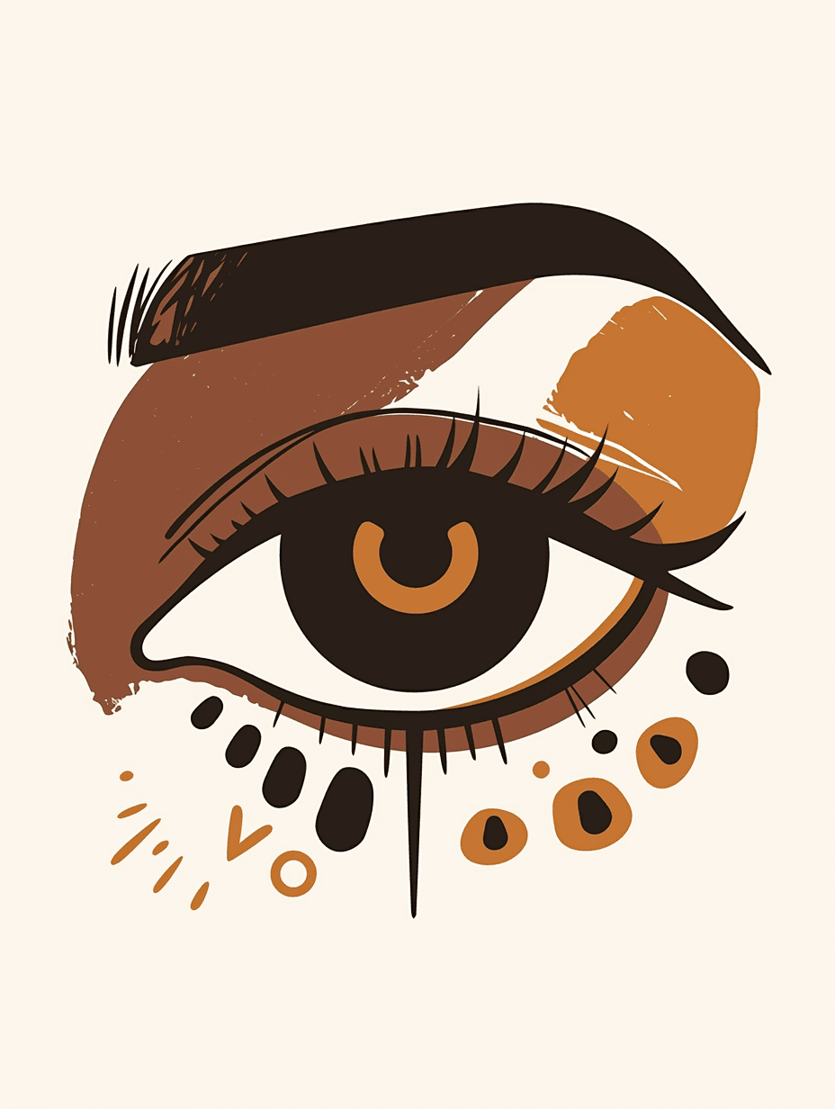 Abstract Eye Club original repeating artwork