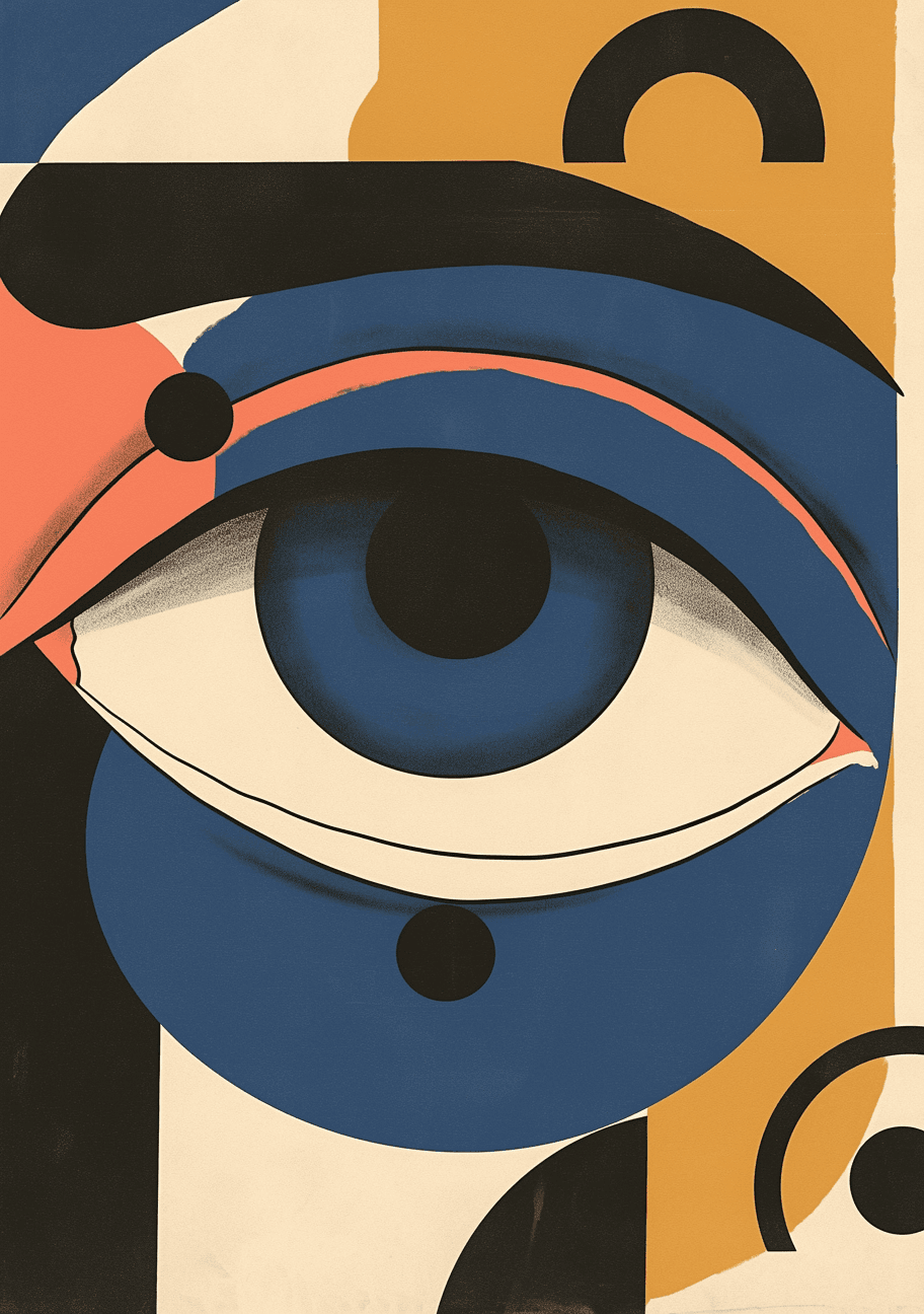 Abstract Eye Tune original repeating artwork