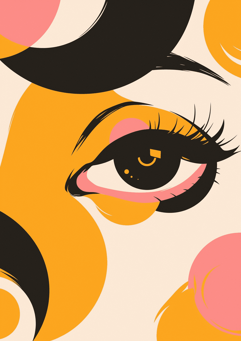 Abstract Eye Jam original repeating artwork