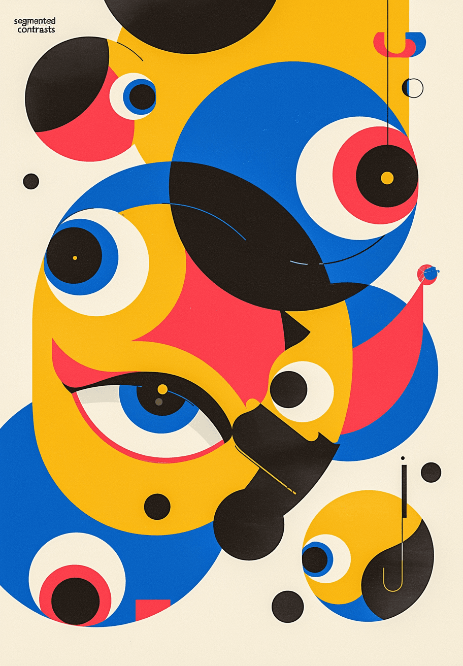 Abstract Eye Bop original repeating artwork