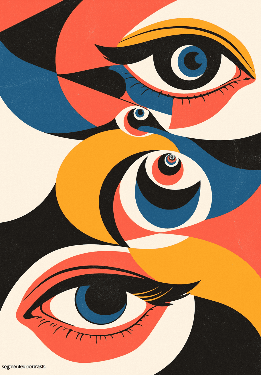 Abstract Eye Squad original repeating artwork